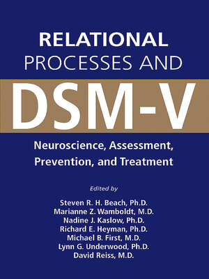 cover image of Relational Processes and DSM-V